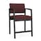 Lesro Lenox Steel Hip Chair Metal Frame, Black, RF Nebbiolo Upholstery LS1161 - alternate 1